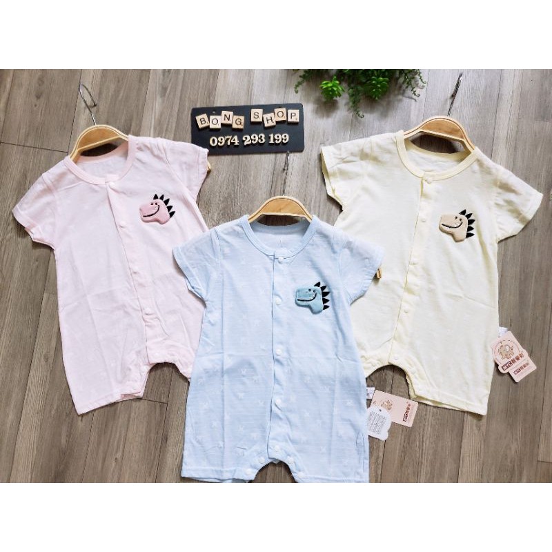 Bodysuit đùi cộc tay sơ sinh cài giữa bé trai/bé gái(giao theo màu)