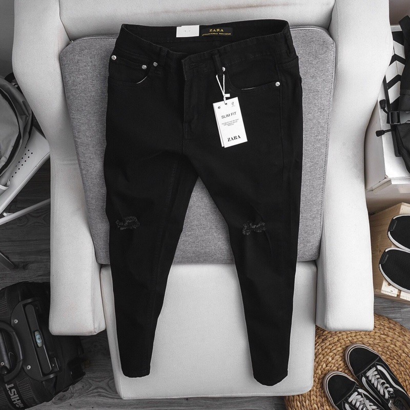 Quần jean nam big size cao cấp ôm dáng size đại màu đen (có size trên 90kg) | BigBuy360 - bigbuy360.vn