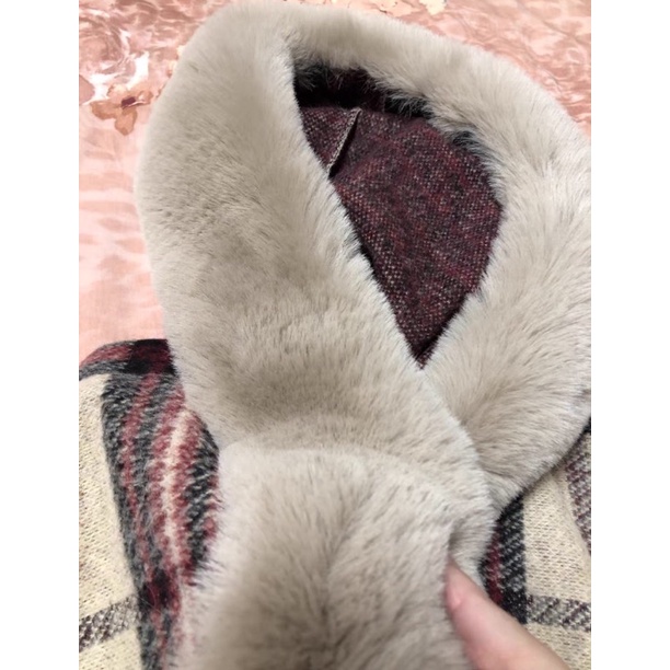 (order 15 ngày )ảnh thật gần cuối Qingzi áo choàng khăn choàng áo choàng mùa thu và mùa đông | BigBuy360 - bigbuy360.vn