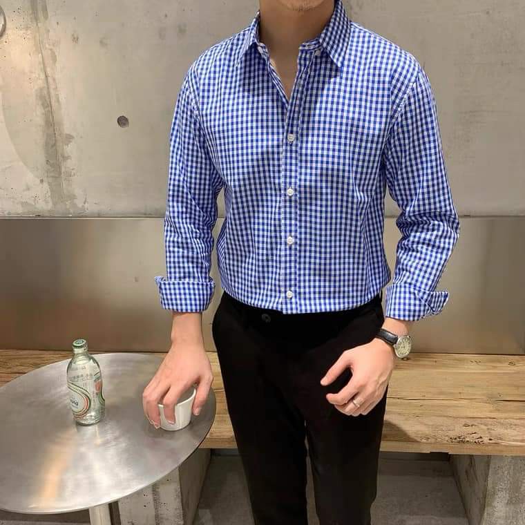 Áo sơ mi nam dài tay cao cấp Họa tiết chấm bi , chất cotton phong cách lịch lãm công sở | BigBuy360 - bigbuy360.vn