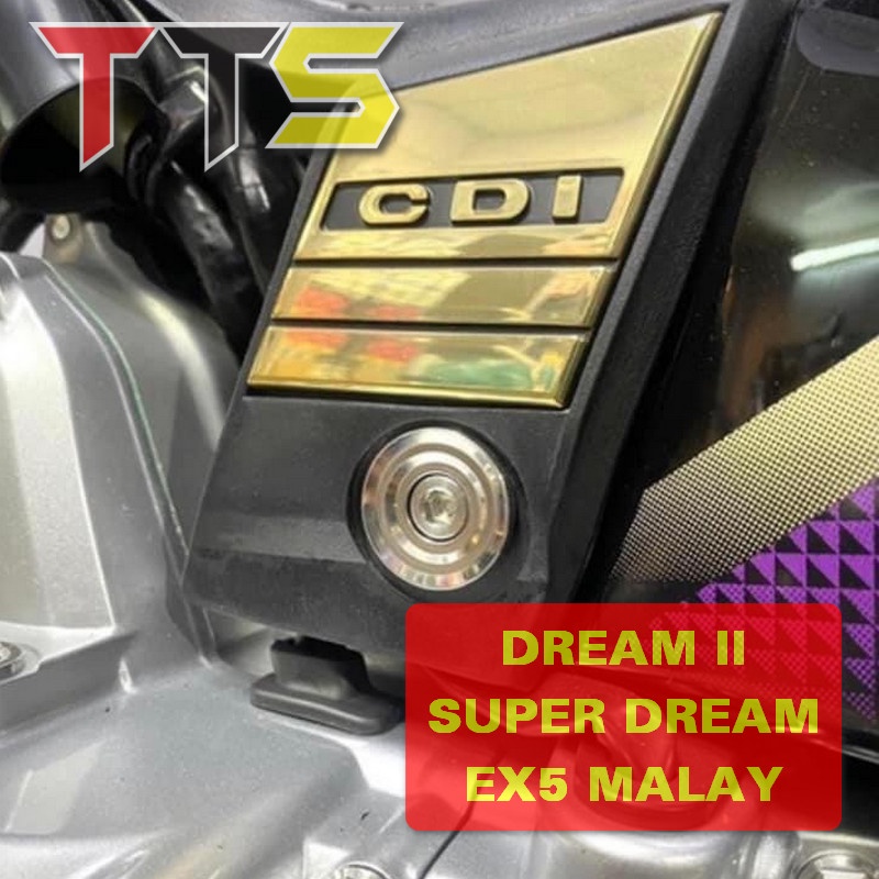 ( Cdi ) Bộ khâu kèm ốc inox salaya lắp cốp cdi, lưỡi trâu xe Dream, Super Dream, EX5
