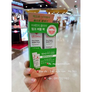 Mặt nạ đất sét sủi bọt thải độc cell fushion c