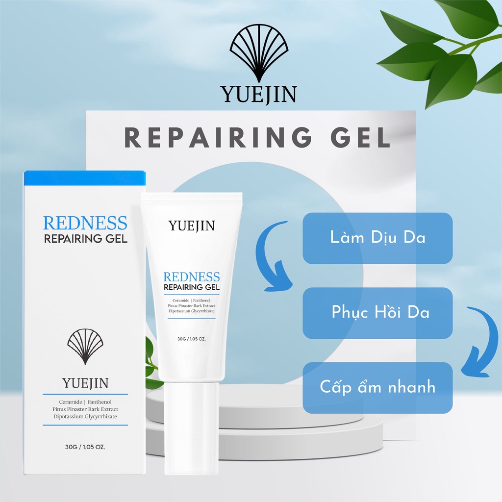Yuejin Redness Repairing Gel - Làm dịu, Giảm đỏ và Cấp ẩm 30ml