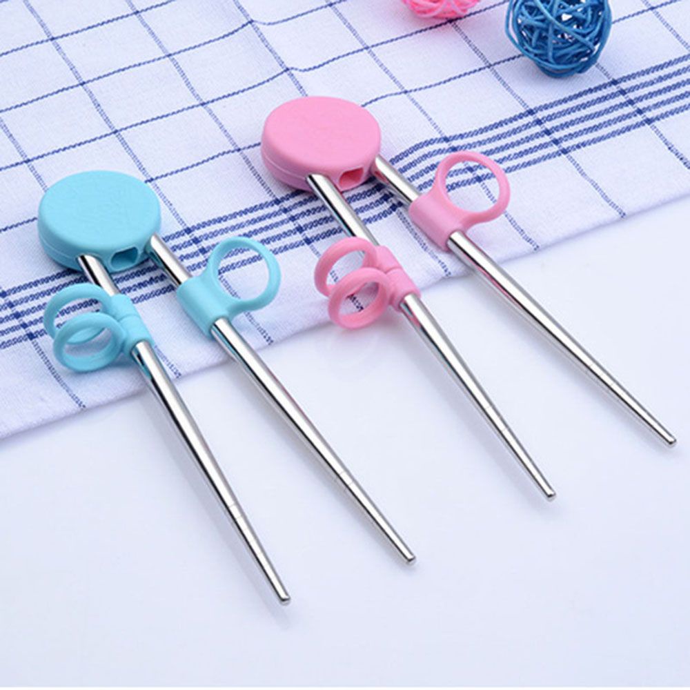 Epoch Đũa Tập Ăn Bằng Thép Không Gỉ Hình Chú Heo Nhiều Màu Dễ Thương Cho Bé