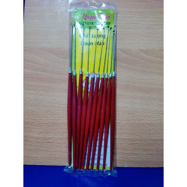 Combo 10 cây móc ráy tai cán nâu Quỳnh Như