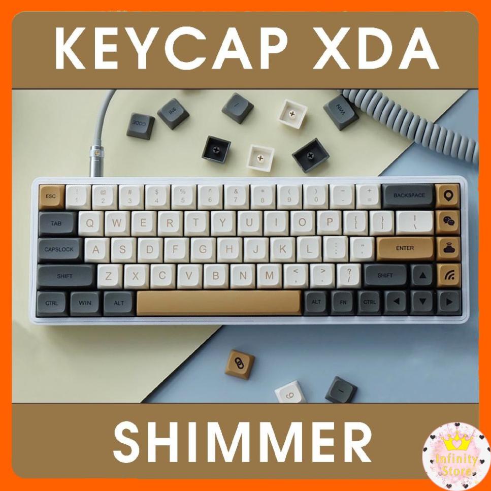 [Mã 33ELSALE hoàn 7% đơn 300K] BỘ NÚT KEYCAP BÀN PHÍM CƠ IN HÌNH CHẤT LIỆU PBT, ABS INFINY DECOR