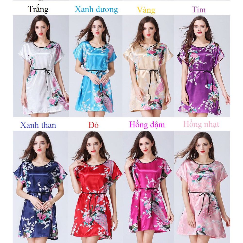 Áo Váy Ngủ Lụa Đẹp VAY15meomeo