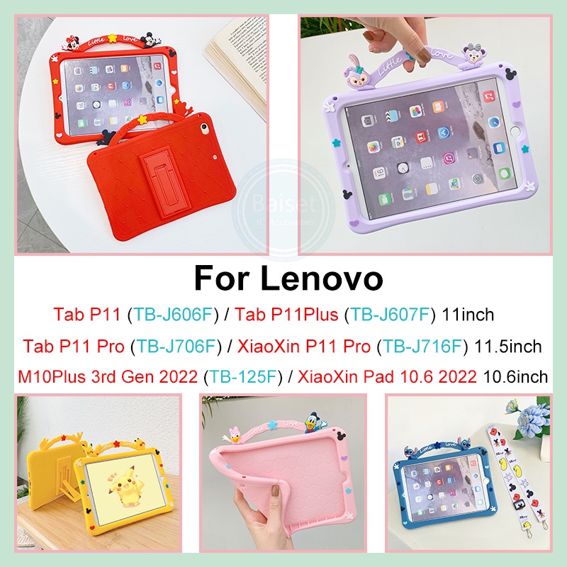 Ốp Máy Tính Bảng Silicone Hoạt Hình Cho Lenovo Tab P11 J606F P11 Plus J607F P11 Pro J706F M10Plus 3rd Gen 10.6 2022 Xiaoxin Pad 10.6