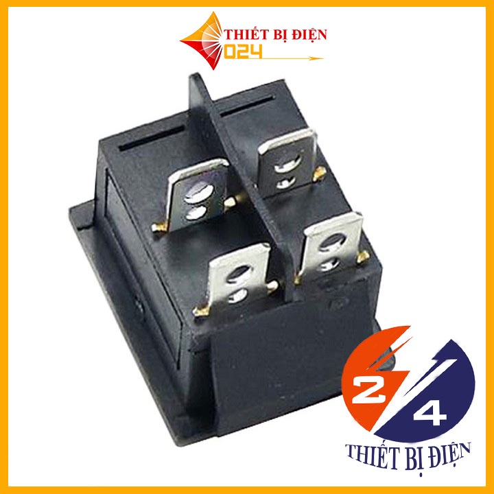 Công tắc bập bênh  KCD5 - 6A250V 4P 21x24mm