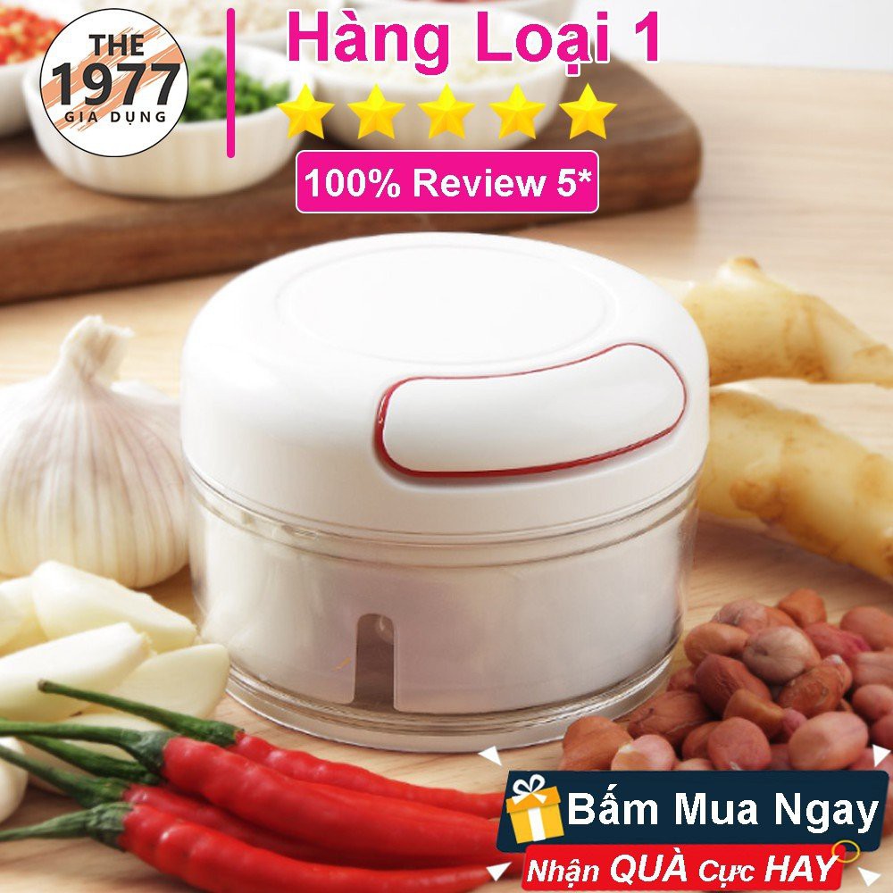 Dụng cụ xay tỏi ớt bằng tay Mini Food Chopper Tiện Dụng, Máy xay tỏi, thực phẩm cầm tay đa năng