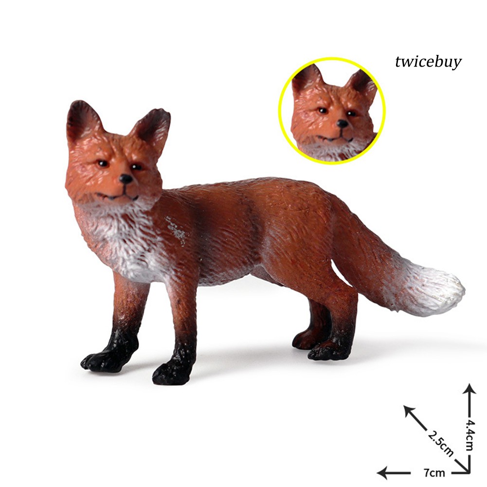 Mô hình đồ chơi con cáo hoang dã có thể để trang trí