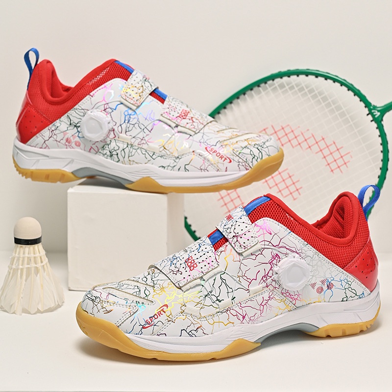 Giày Thể Thao Chơi Tennis / Cầu Lông Chống Trượt Thoáng Khí Có Size Lớn Dành Cho Học Sinh