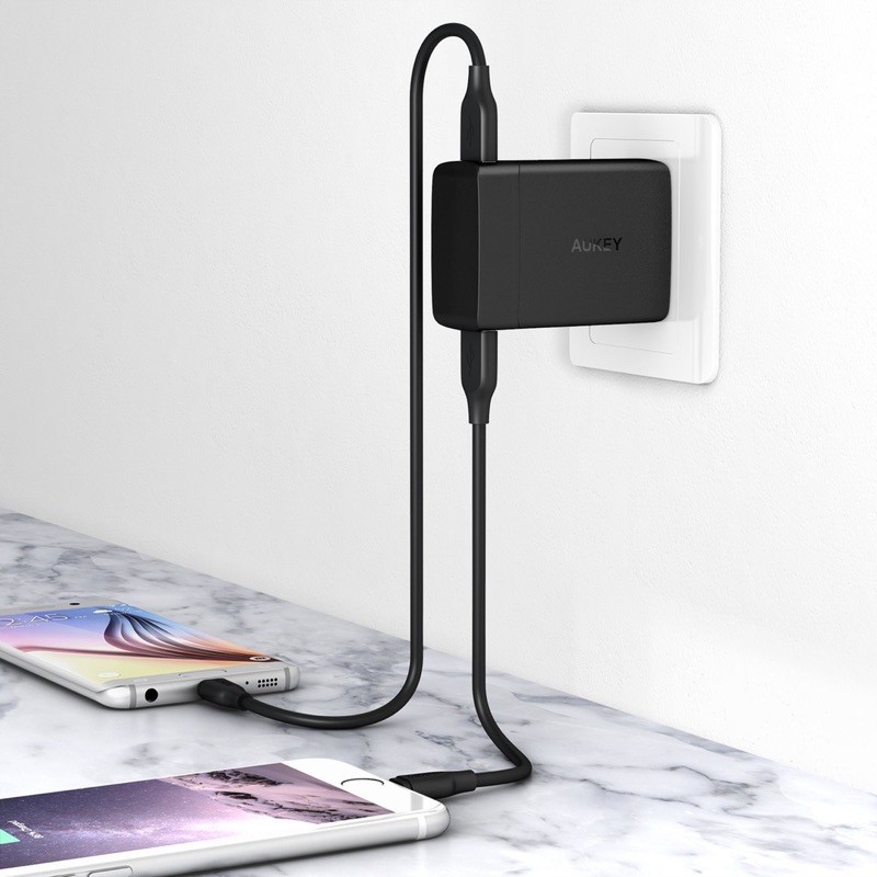 Sạc chính hãng AUKEY PA-Y7 và PA-Y10 cổng USB C VÀ USB A