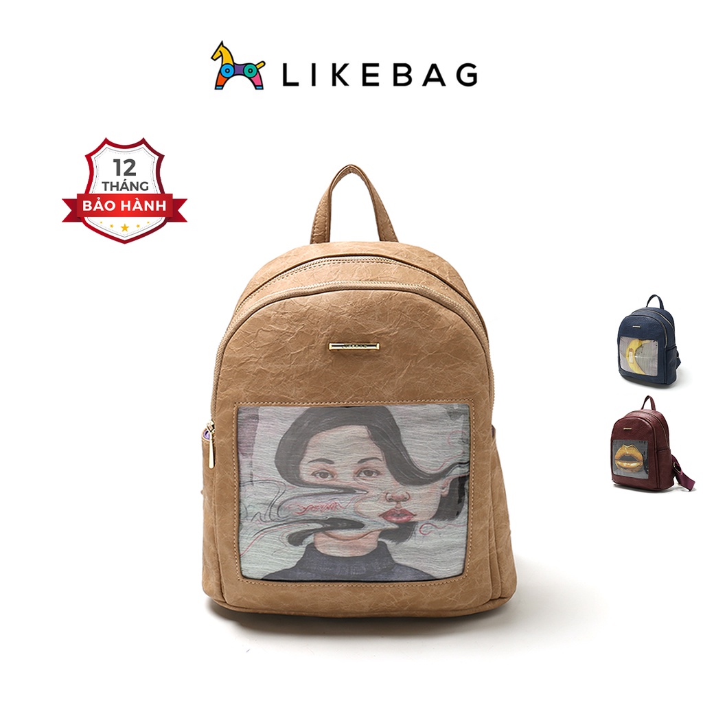 Balo da nam nữ đi học đi chơi LIKEBAG rộng rãi đựng vừa laptop 225XK7115 - LIBAGI