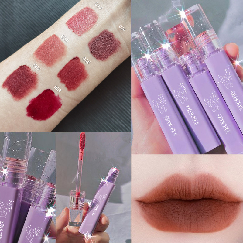 Son Kem Lì gấu tím Siêu Mịn velvet tint