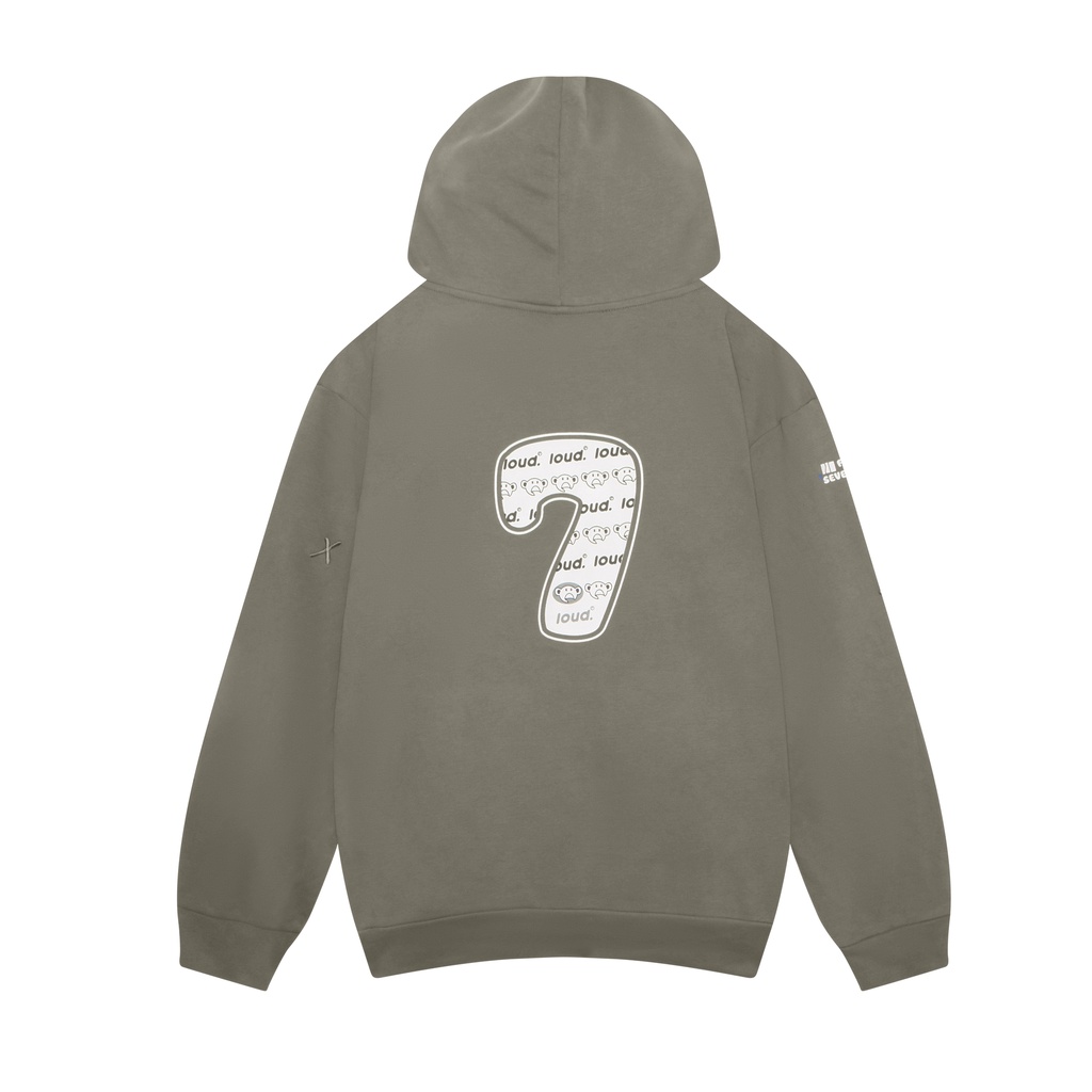 Áo hoodie LOUD Seven Heaven / Xám nâu