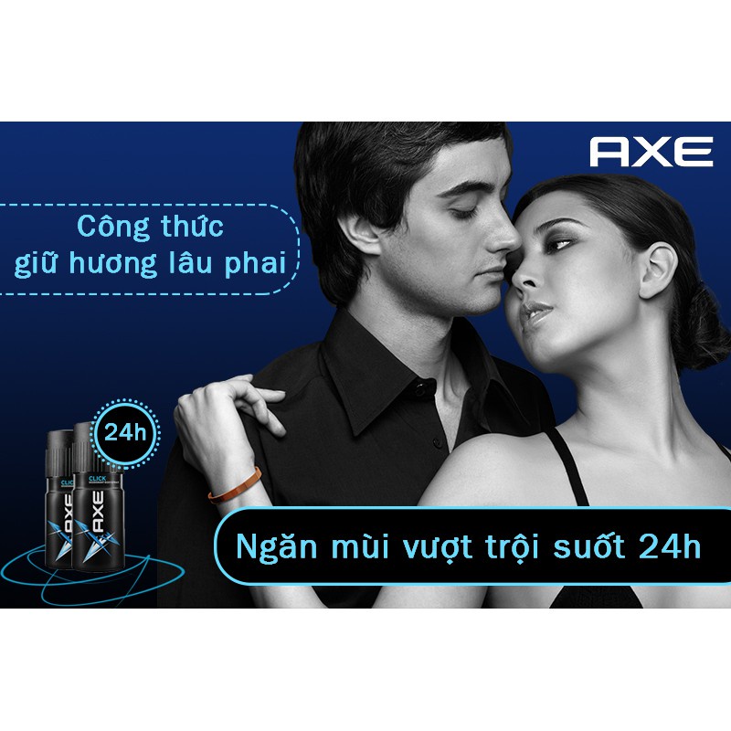 Xịt khử mùi AXE Click chai 150ml