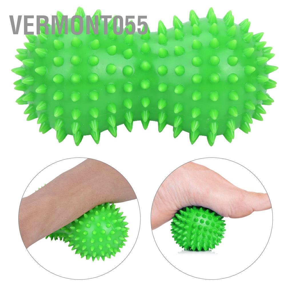 Có thể bán buôn PVC Peanut Spiky Massage Ball Back Foot Massage Tập thể dục Cơ bắp Vermont055 Hàng giao ngay