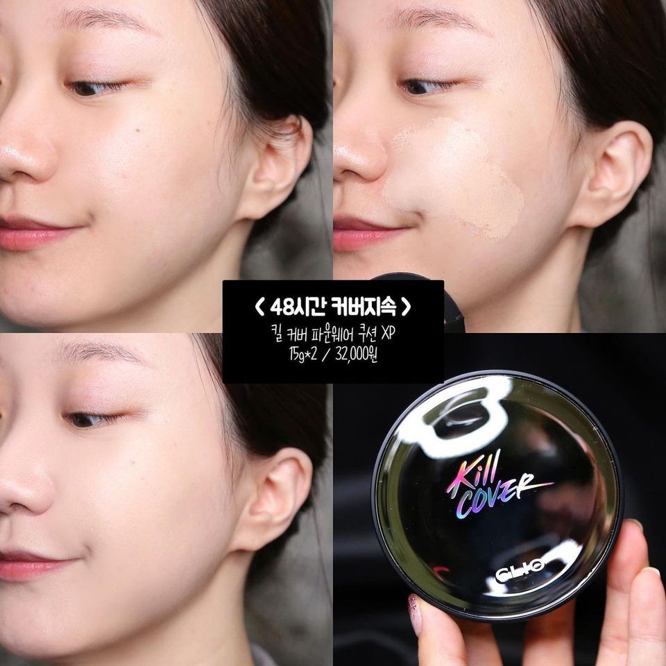Phấn Nước CLIO Kill Cover Founwear Cushion XP SPF50+ PA++++15g ( 1 hộp sẵn lõi + tặng thêm 1 lõi) | BigBuy360 - bigbuy360.vn
