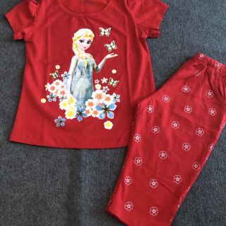 Bộ cotton đại bé gái sz8-12. ri5