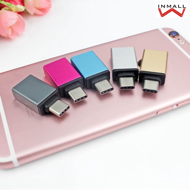 AD【Ready stock】USB-C Type C 3.1 Male to USB 3.0 Type A Female Adapter Sync Data Hub OTG