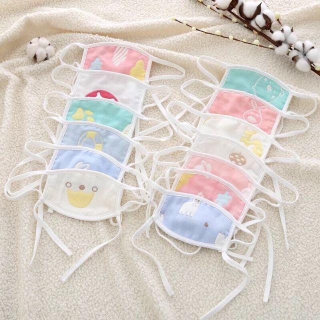 Khẩu trang 6 lớp sợi tre cho bé