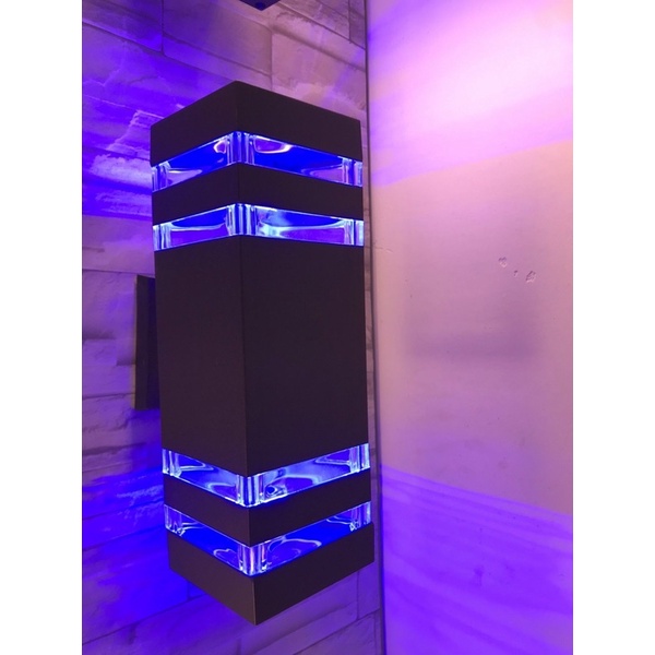 Đèn tường Atimol 2 Đầu led 3 màu vàng, xanh và tím