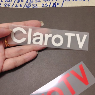 Sticker ủi, hình ủi, patch ủi chữ Claro (Phụ liệu may vá trang trí quần áo may mặc, Handmade, DIY)