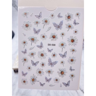 sticker 3d hoạt hình dán móng tay nail