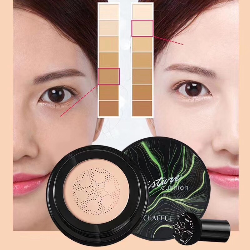 New Mushroom Head Air Cushion Moisturizing Foundation /  / Long lasting Moisturizing Gouache Cream / Nude Oil Control Liquid Foundation / Air-permeable Natural Brightening Makeup BB Cream /High Quality Concealer /Makeup Face Beauty