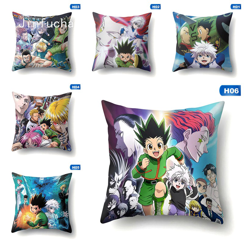 Vỏ Gối Họa Tiết Hoạt Hình Jinfucha Hunter X Hunter Zoldyck Killua Dễ Thương 45x45cm Pw2104