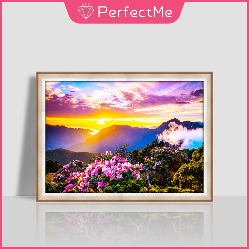 Bộ Tranh Đính Đá Họa Tiết Phong Cảnh Độc Đáo Kích Thước 40X30Cm Trang Trí Nhà Cửa