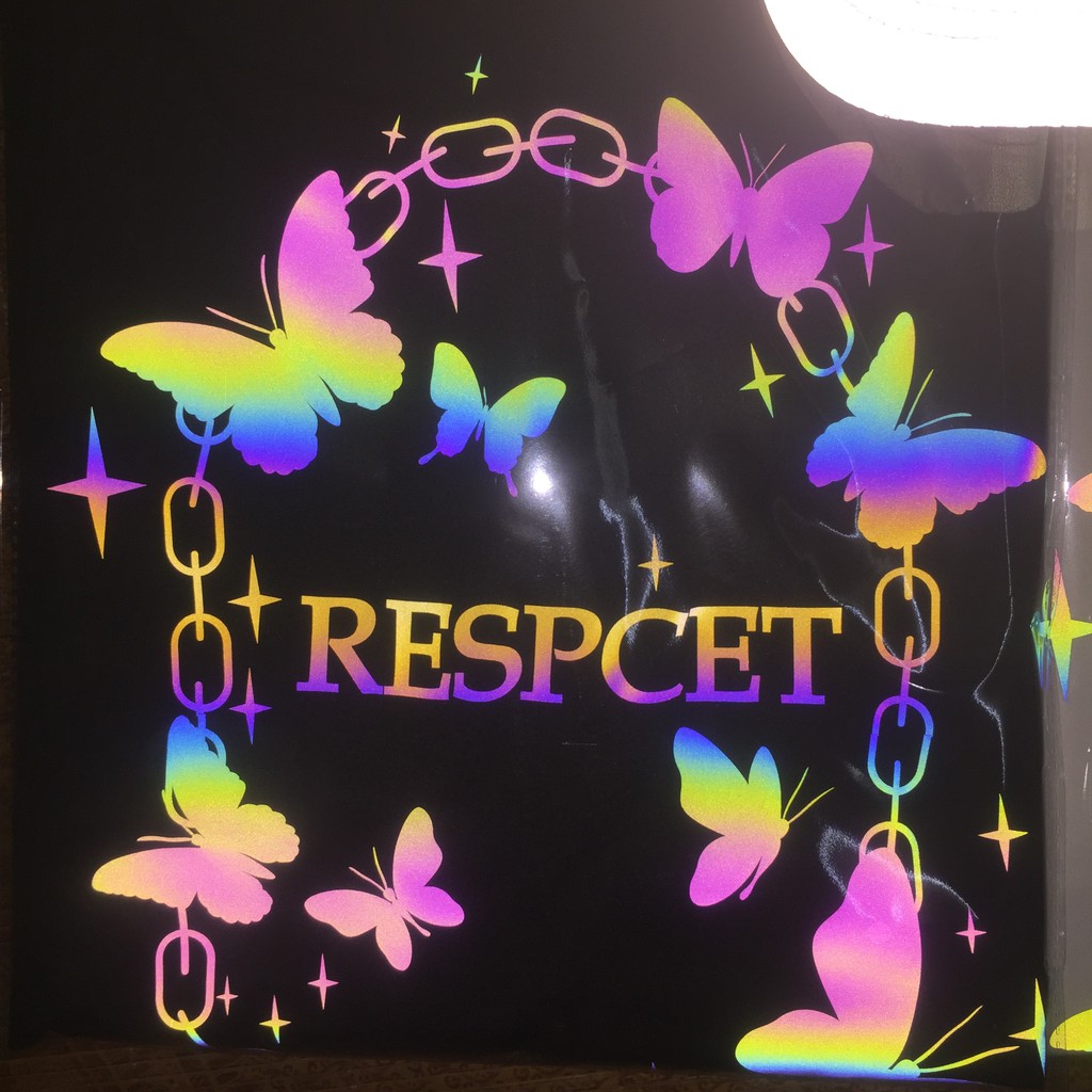 Áo phông BƯỚM SIÊU PHẨM phản quang 7 màu unisex