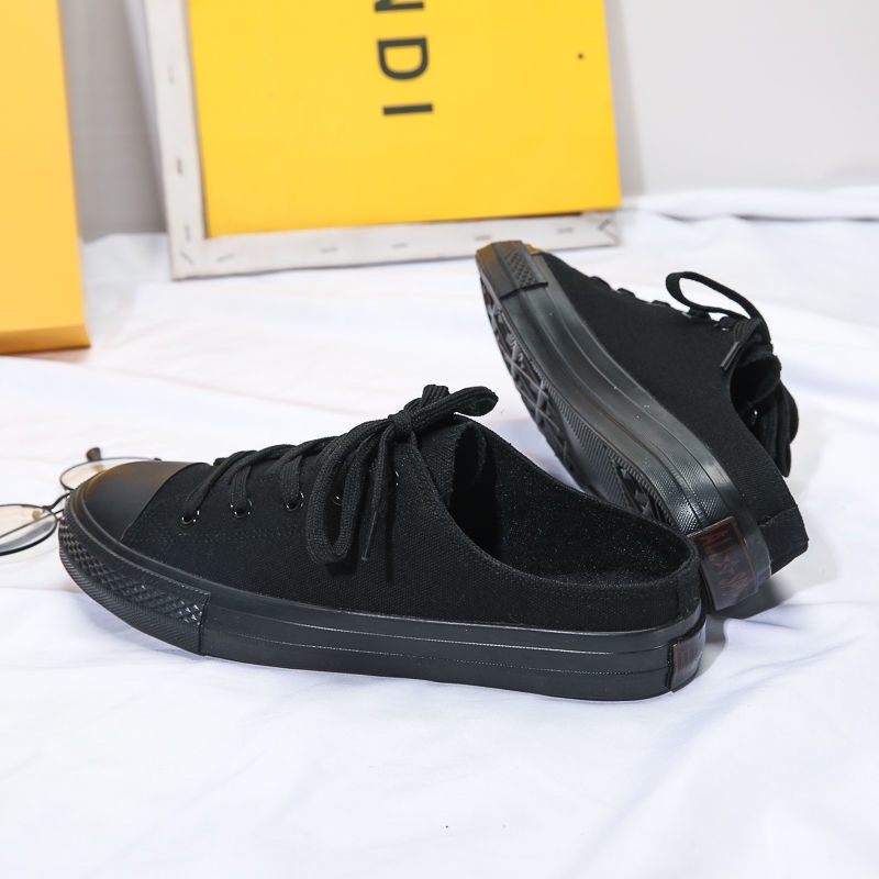 Giày thể thao hở gót vải canvas tùy chọn màu sắc thời trang cho nam và nữ