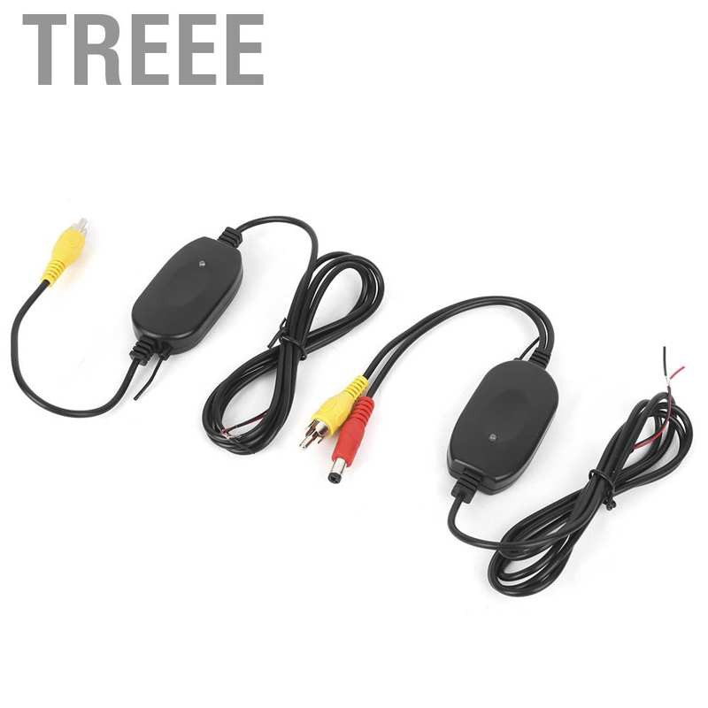 Bộ Thu Phát Tín Hiệu Không Dây Treee 2.4g Rca Cho Gương Chiếu Hậu Xe Hơi