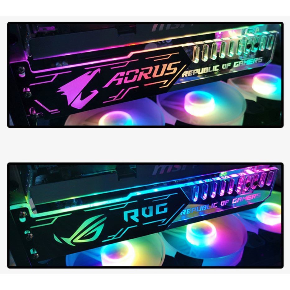 Giá Đỡ VGA ROG/Aorus RGB - Đồng Bộ Coolmoon