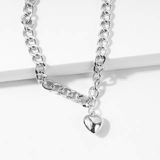 Vòng cổ chocker trái tim mắt xích thời trang dành cho nữ