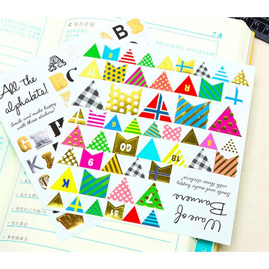 STICKER DÁN DỄ THƯƠNG TRANG TRÍ ALBUM, SCRAPBOOK, PLANNER