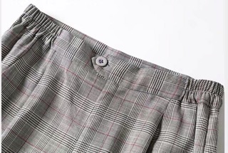 Set áo vest + quần short caro