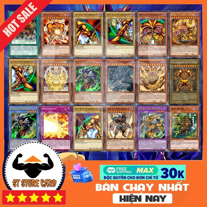 Thẻ bài Yugioh EXODIA vị thần sức mạnh YUGIOH THẺ IN ST STORE CARD 115