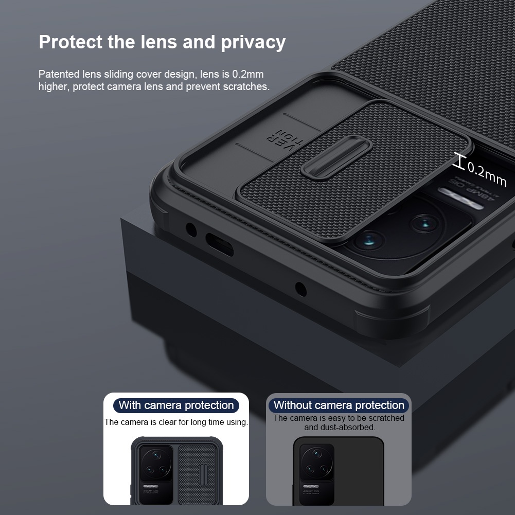 Ốp điện thoại Nillkin bằng TPU và PC sợi nylon chống sốc cho Xiaomi Redmi K40s