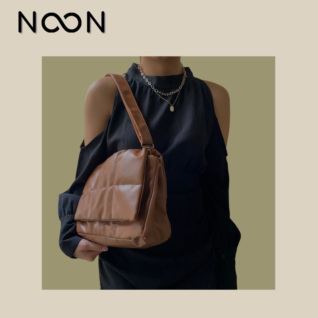 Túi đeo chéo nam nữ NOON ngăn chứa rộng, lót phao NB42