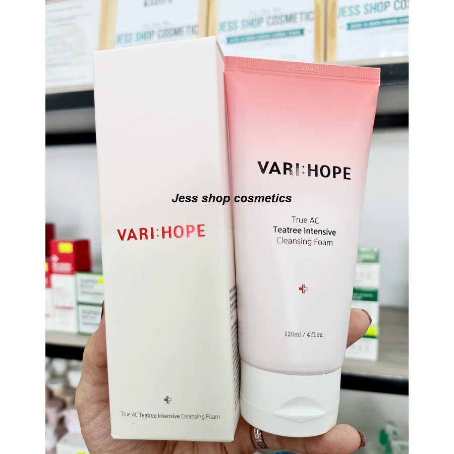 Sữa Rửa Mặt VariHope True AC Teatree Intensive Cleansing Foam 120ml