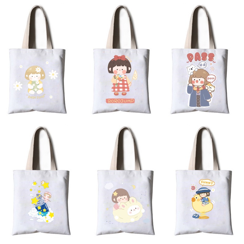 Túi tote roro jump túi tote thần tượng TT43 hoạt hình