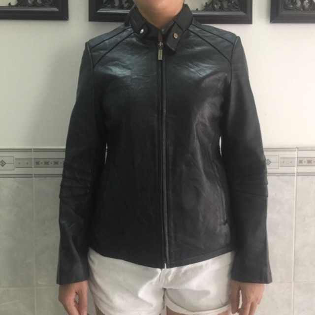 Các mẫu áo nữ da thật 2hand