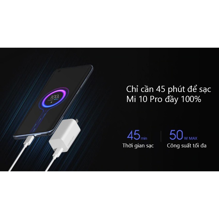 Bộ sạc nhanh PD Type-C 65W Xiaomi AD65G Công nghệ GaN kèm cáp sạc, Sạc được cho laptop