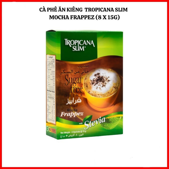 Cafe Ăn Kiêng Mocha Chiết Xuất Từ Lá Cỏ Ngọt Tropicana Slim - Nhập Khẩu Indonesia