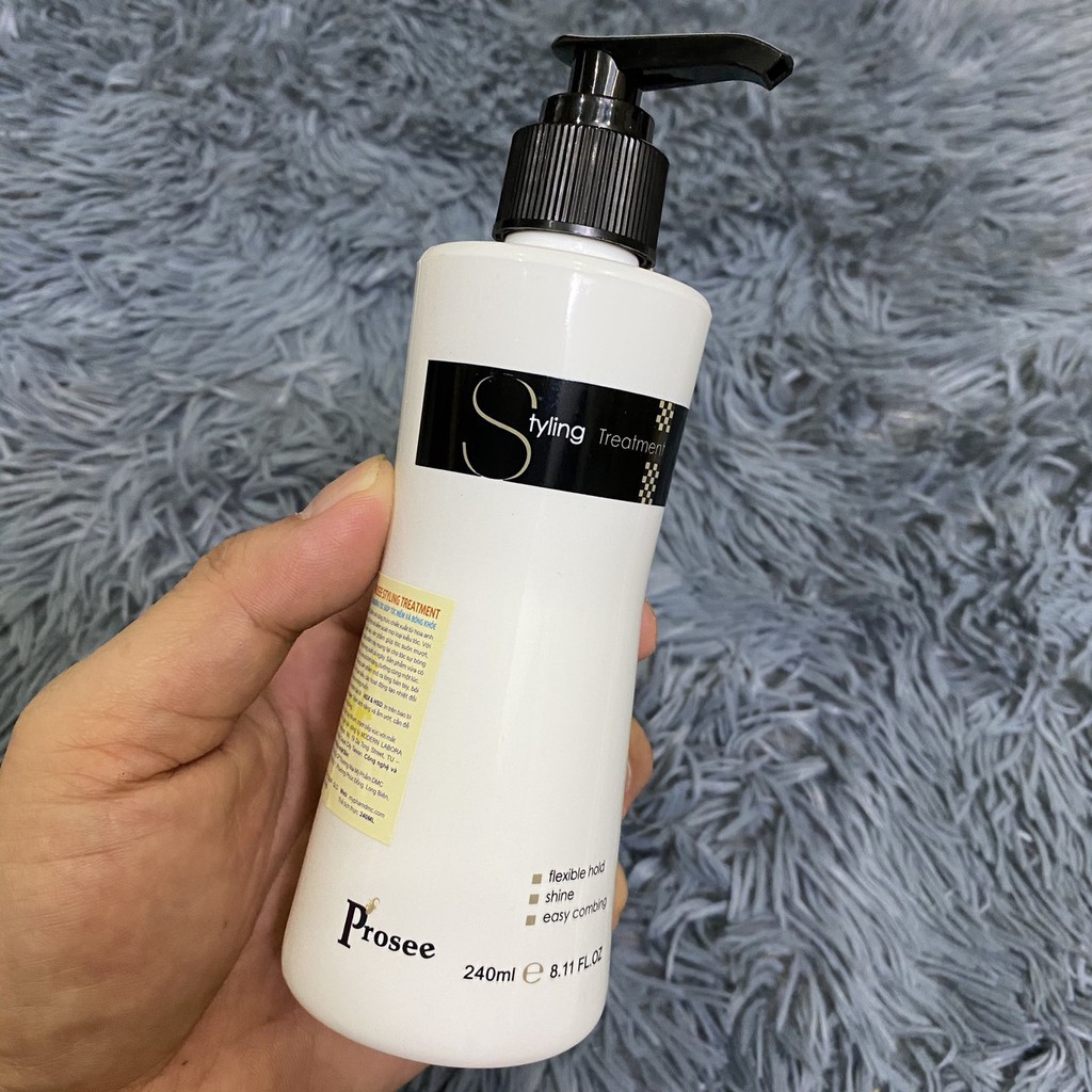 Gel Prosee Tạo Kiểu Tóc Xoăn Kèm Dưỡng Không Bết Tóc