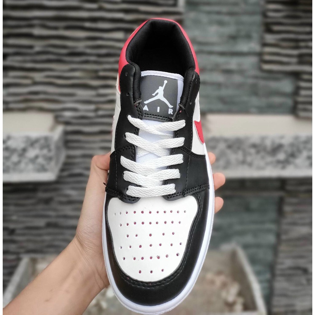 [Xả kho] Giầy thể thao Air Jordan 1 low cổ thấp đỏ trắng thời trang