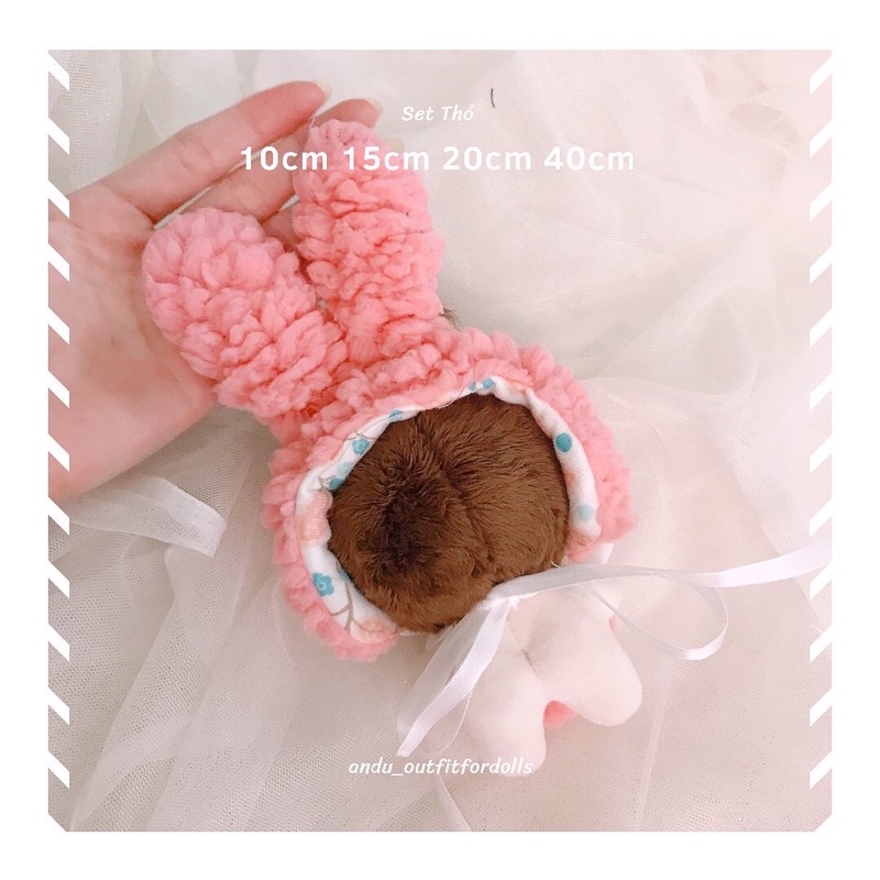 Set đeo cổ và tai thỏ 10-15-20-40